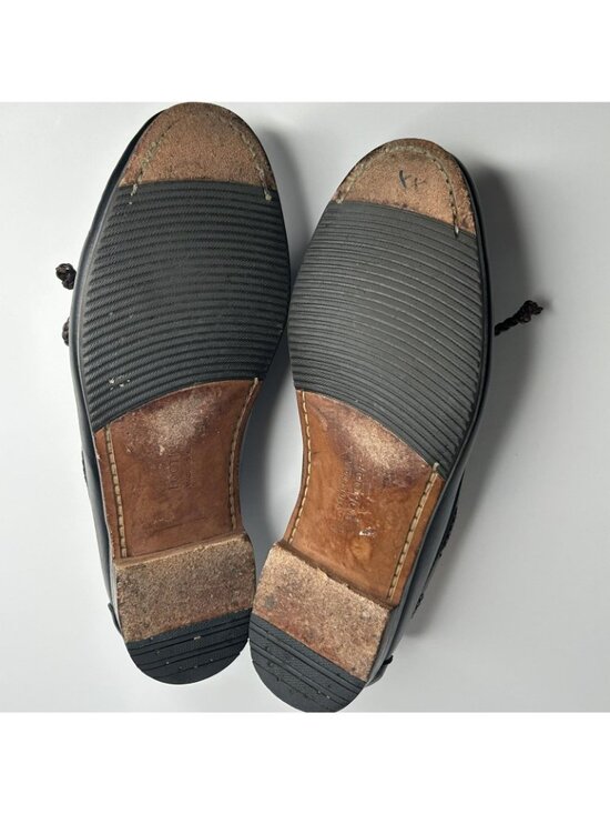 Vintage FootJoy Shoes Mens Size 10.5 E Black Kiltie Tassel Oxford Leather USA main image 5
